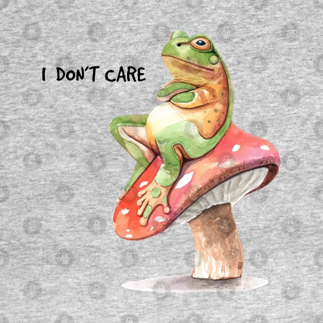 frog I don t care by Mako Design 